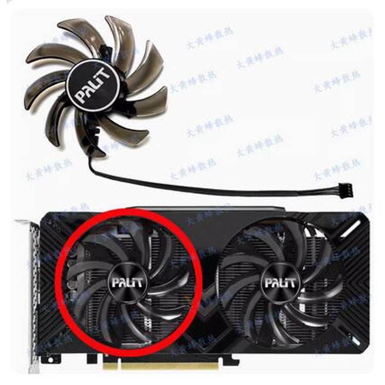 Graphics Card Cooling Fan For GAINWARD/PALIT RTX2060 2060S GTX1660 1660S 1660Ti