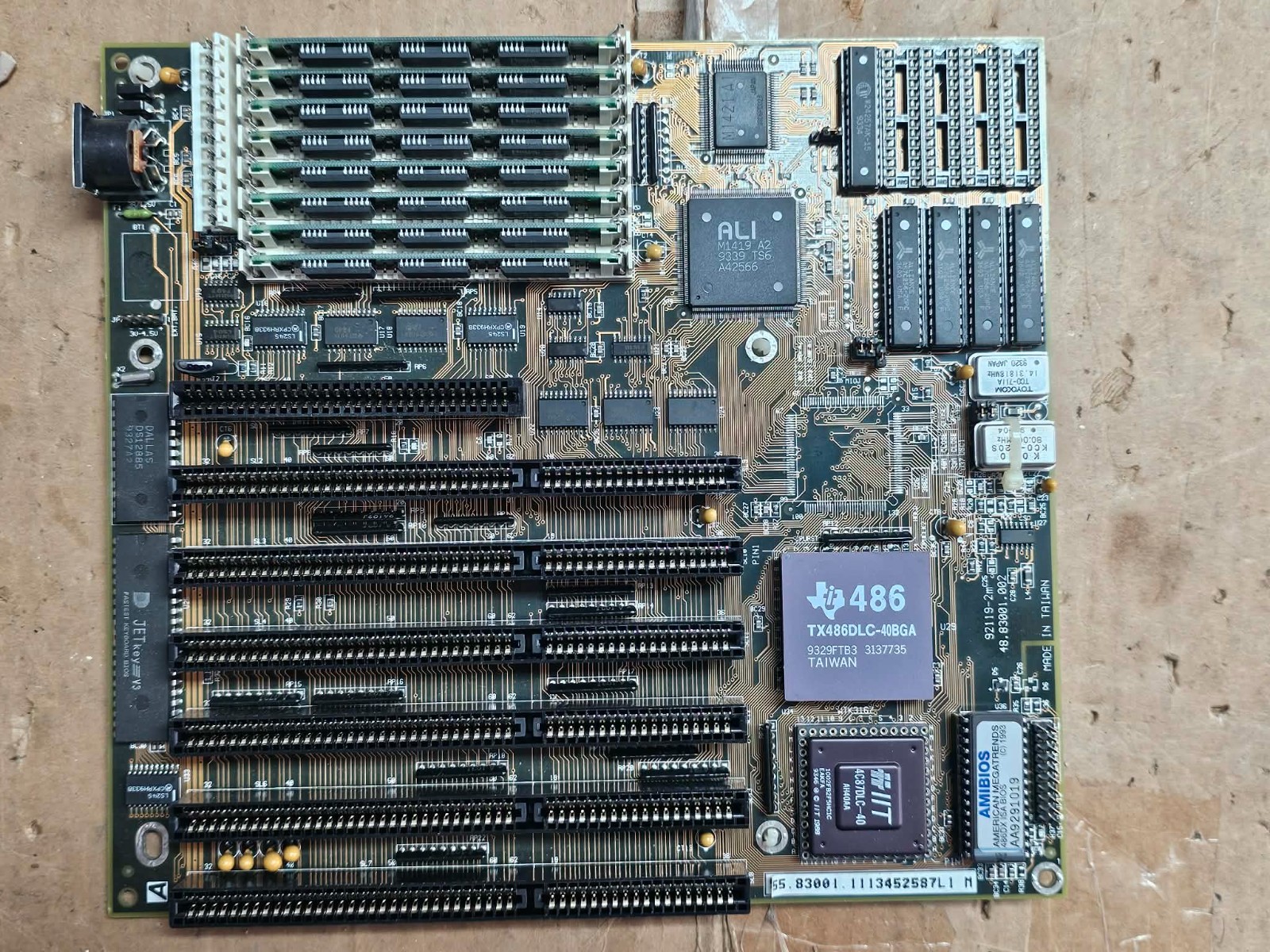 Retro Gaming Rare Aopen Acer Motherboard 386486 TX486DLC40BGA  IIT 4C87L G2U