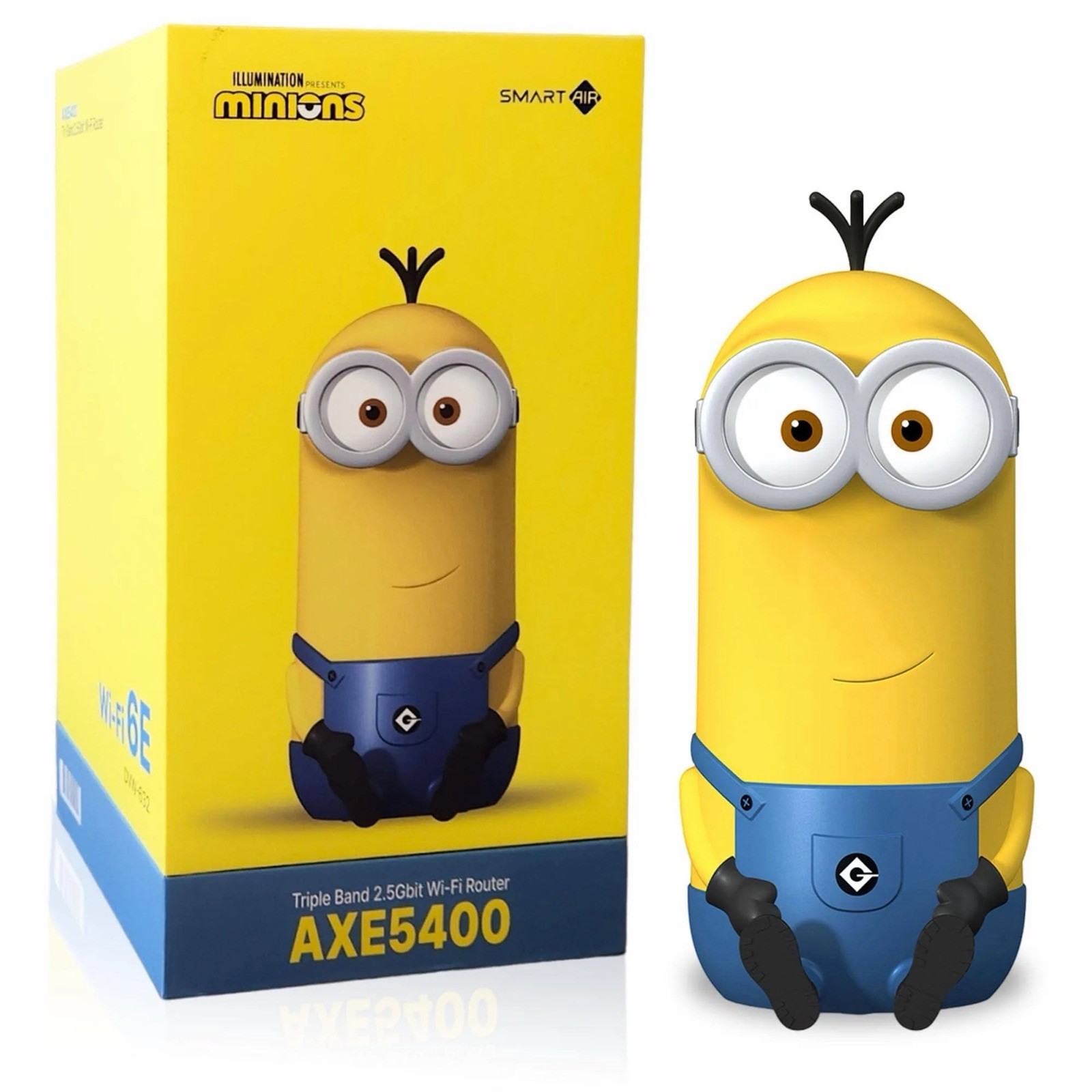 Davolink Minions Kevin WiFi 6E AXE5400 Tri-Band Router 2.5GbE WAN PCVR Gaming