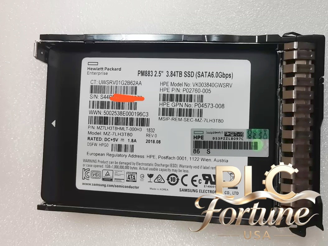 Used HPE P04570-B21 3.84TB SATA 6G RI 2.5" G8 Gen9 Gen10 Server SSD P05323-001