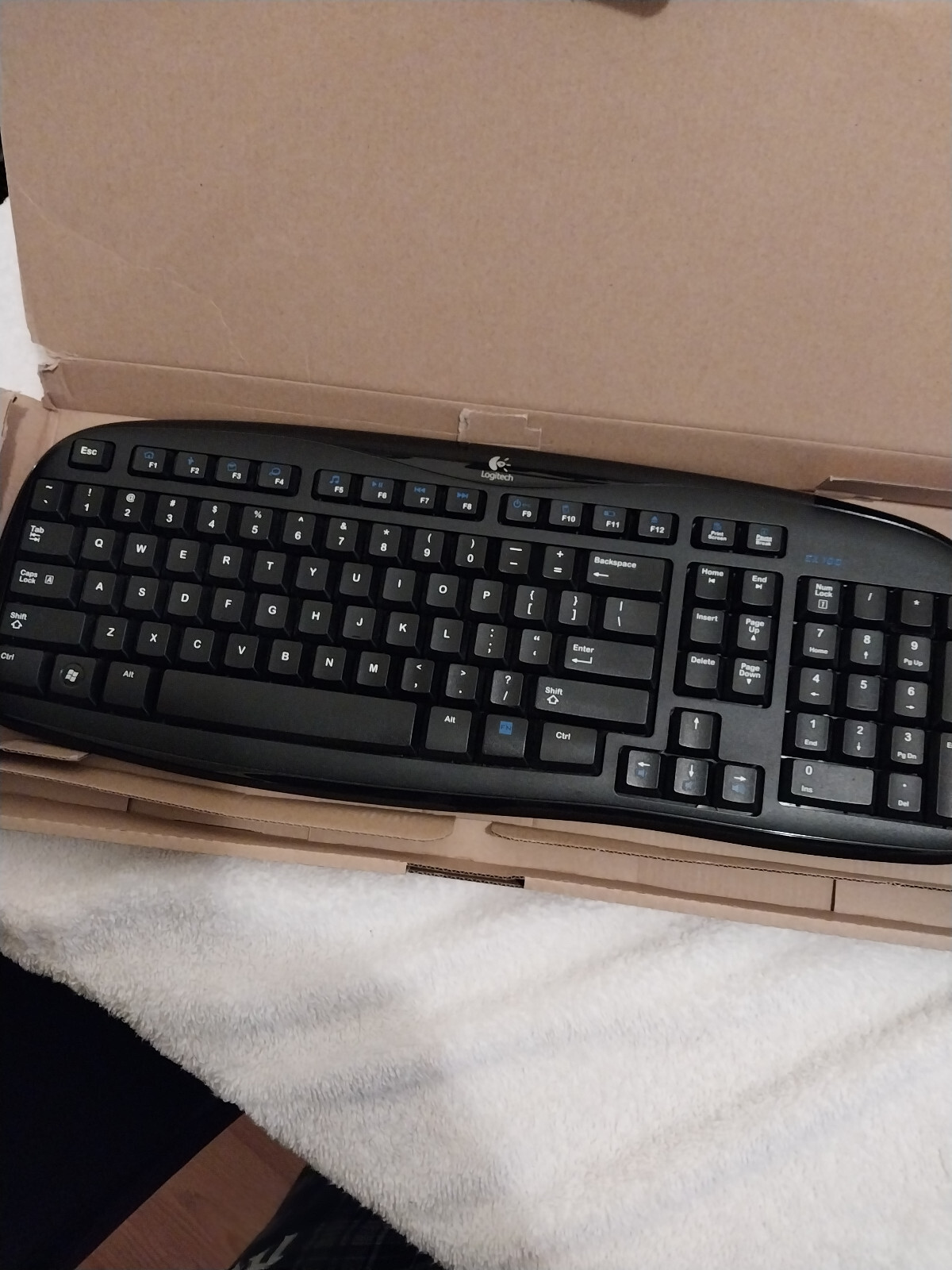 Logitech EX100 Wireless Keyboard Only Black Without Receiver (No Receiver)