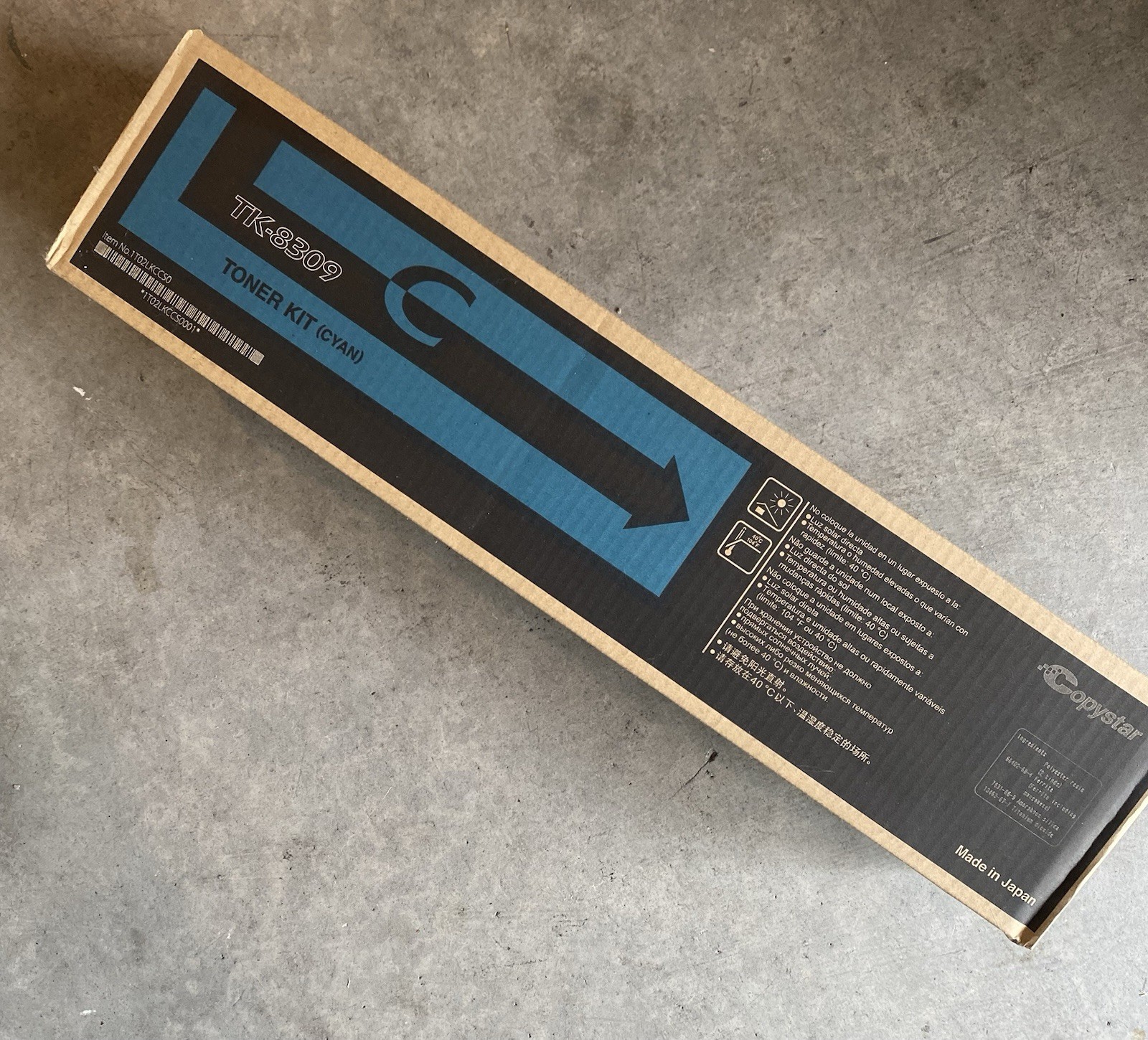 Kyocera TK-8309C , TK8307C Original Toner - Laser - Cyan - (tk8309c tk8307c)