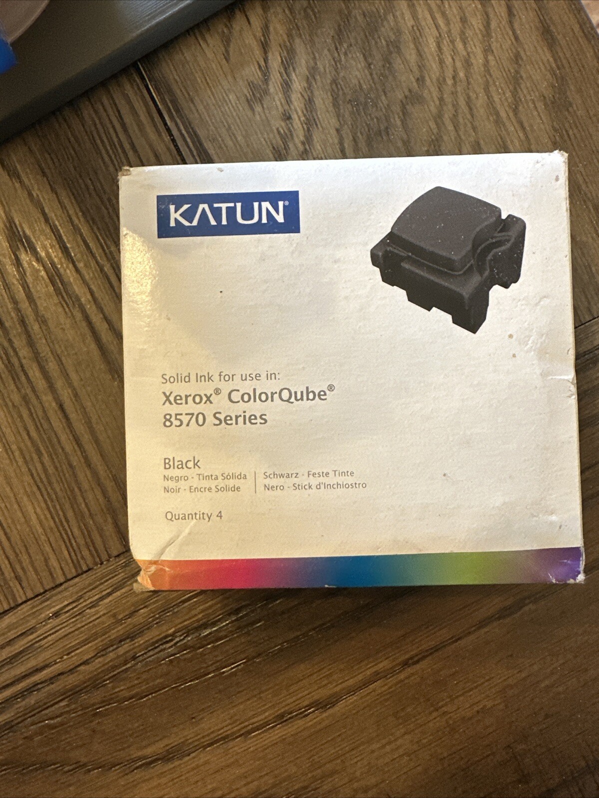 4 pack Katun Compatible Black Solid Ink for Xerox ColorQube 8570 Series