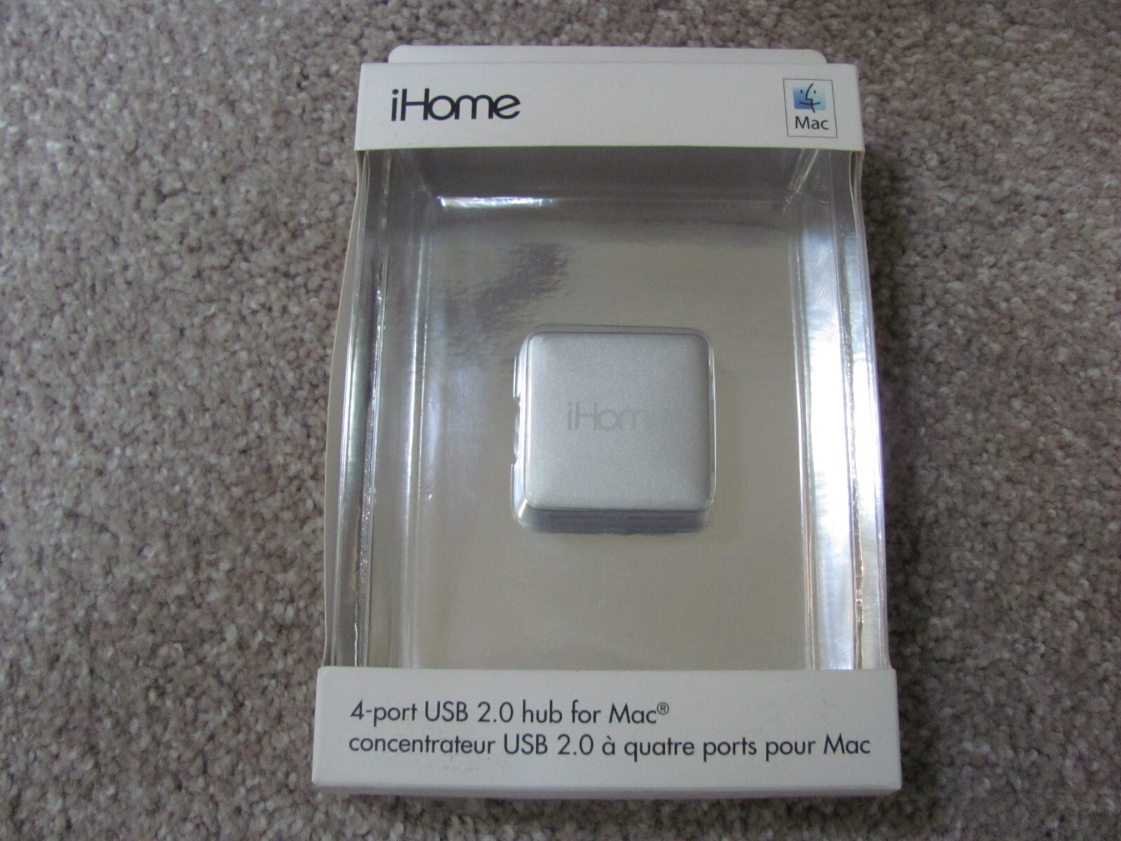 Brand New iHome Hi-Speed 4-Port USB 2.0 Hub for Mac & PC (IMAC-U100W) White