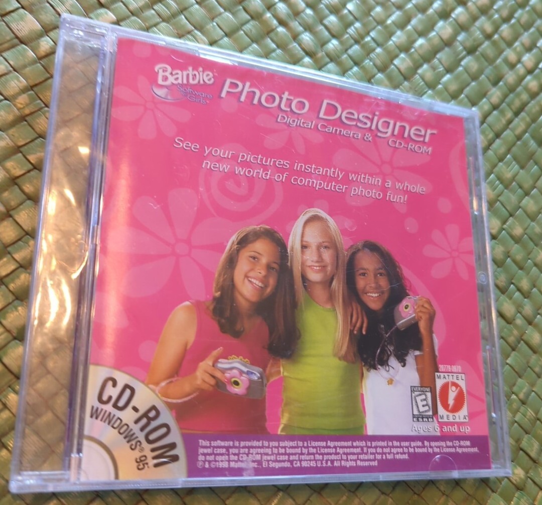 Vintage 1998 Barbie Photo Designer CD-ROM new in factory shrink wrap
