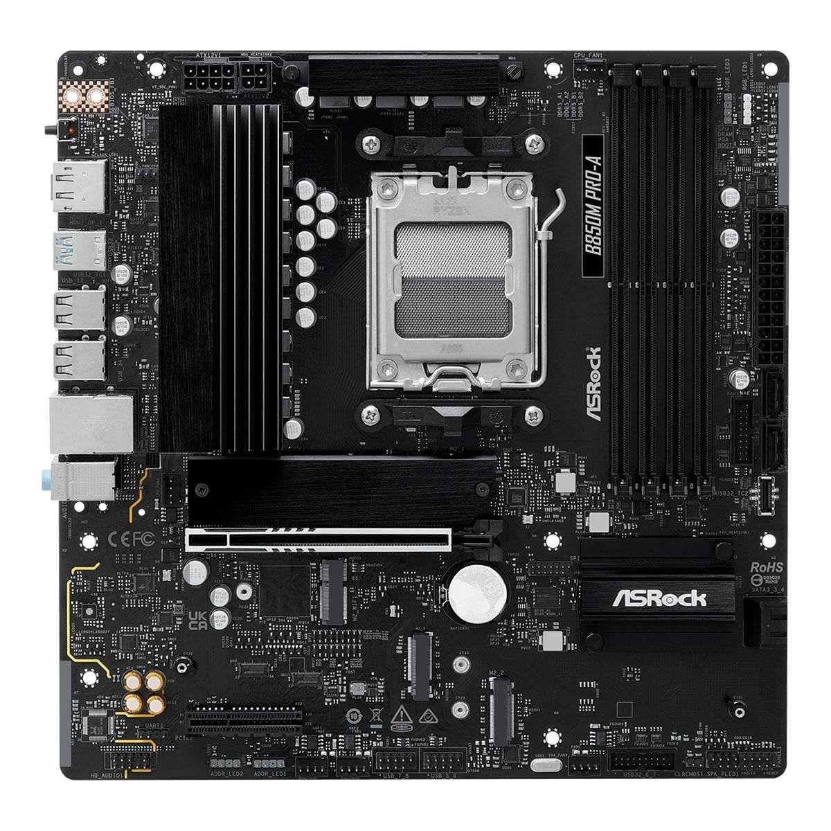 Płyta ASrock B850M Pro-A /AMD B850/DDR5/SATA3/M.2/USB3.1/PCIe5.0/AM5/mATX ASRock