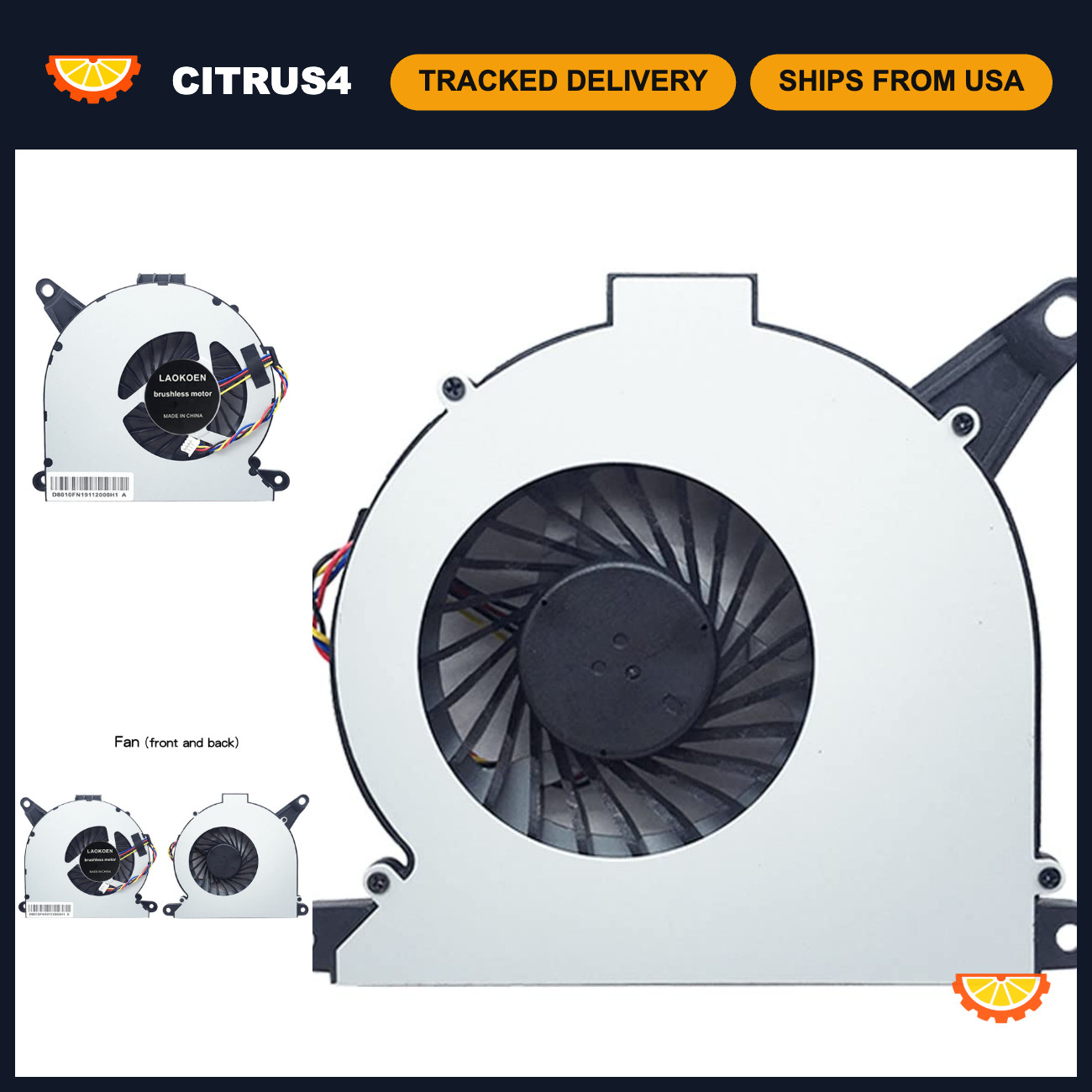 Replacement Cooling Fans for Intel NUC10 Series - 4-Pin 4-Wire, DC 5V, 0.6A