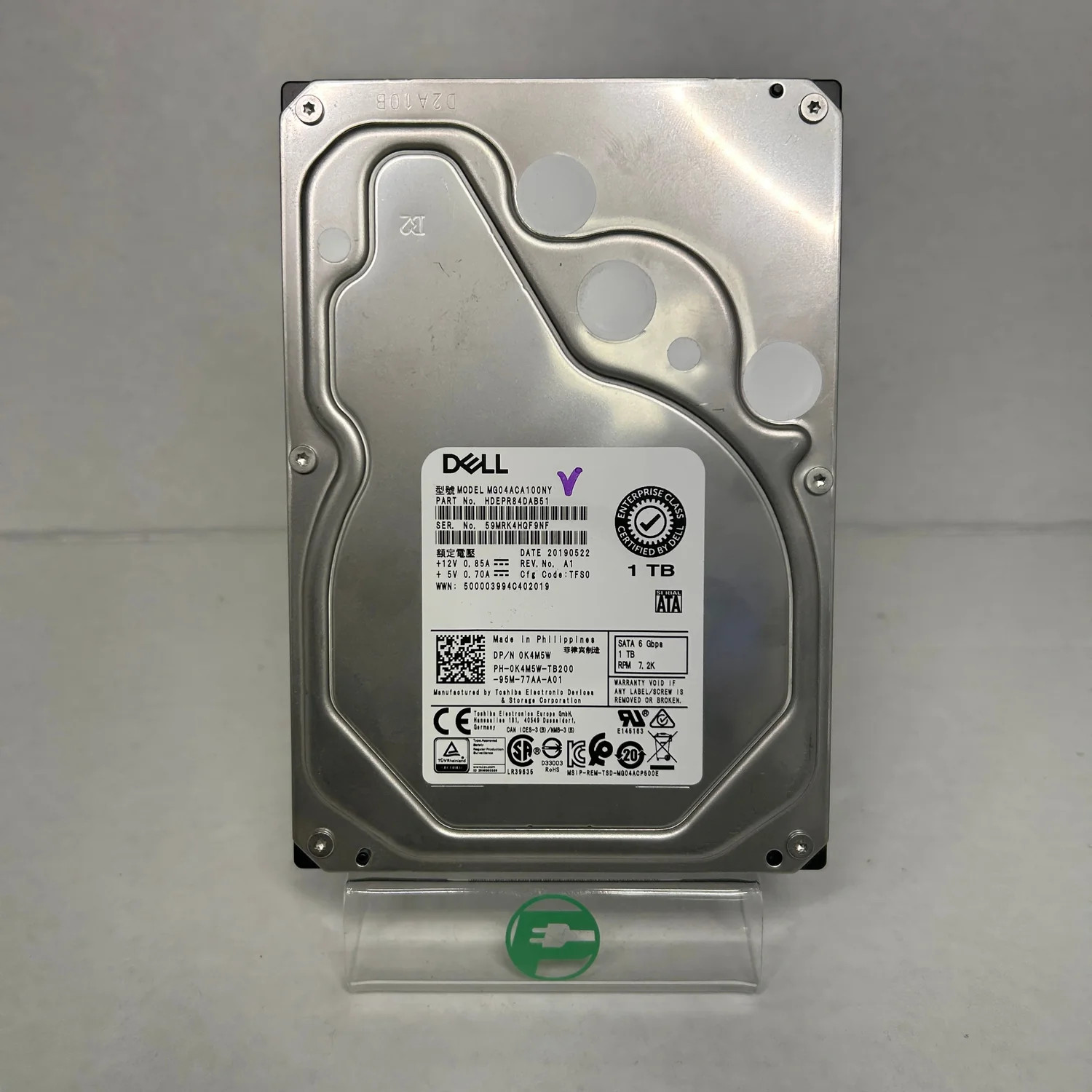 Lot Of 3 Dell 3.5" WD1003FBYK 1TB SATA III 6Gbps HDD 0V8FCR