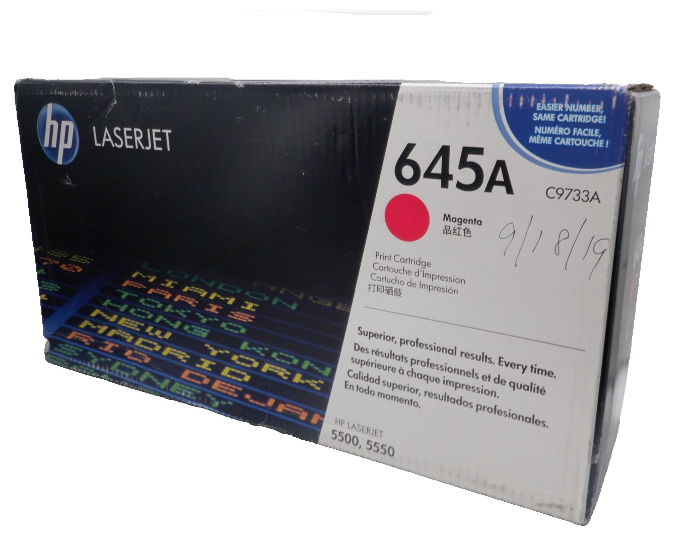 Genuine HP 645A Magenta C9733A Print Toner Cartridge  D