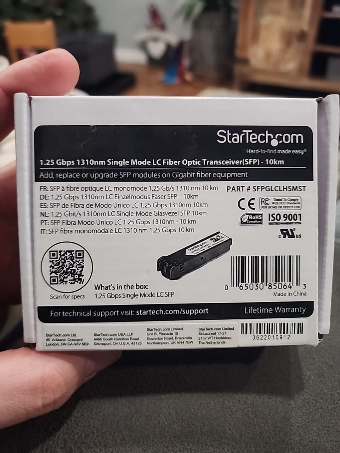 StarTech.com SFPGLCLHSMST Transceiver