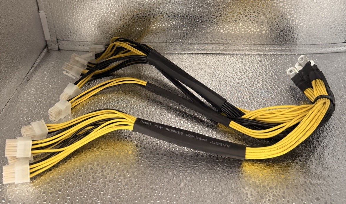 Bitmain Antminer APW3 APW7 6-Pin Cable Connectors | PSU Cables | Set Of 2