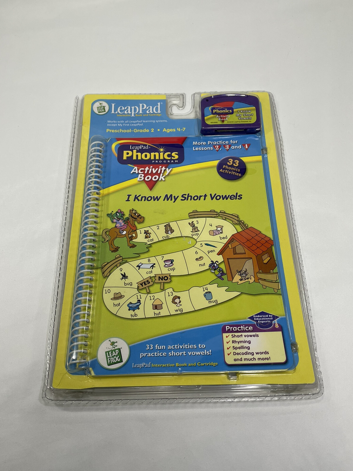 LeapFrog LeapPad Phonics I KNOW MY SHORT VOWELS Ages 4-7 Brand New 