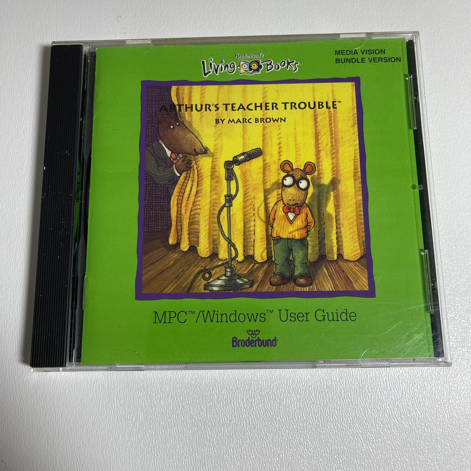 Vintage 1993 Arthur's Teacher Trouble MPC Windows 95 3.1 Mac CD ROM Living Books