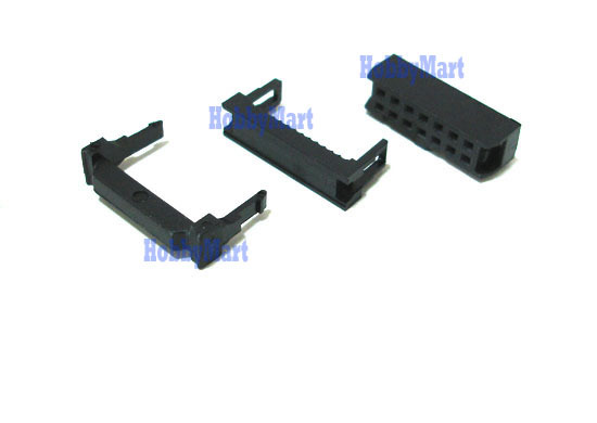 2.54mm Pitch 16 Pin 2x8 FC-16 Cable Mount IDC Female Connector wire Socket x 10