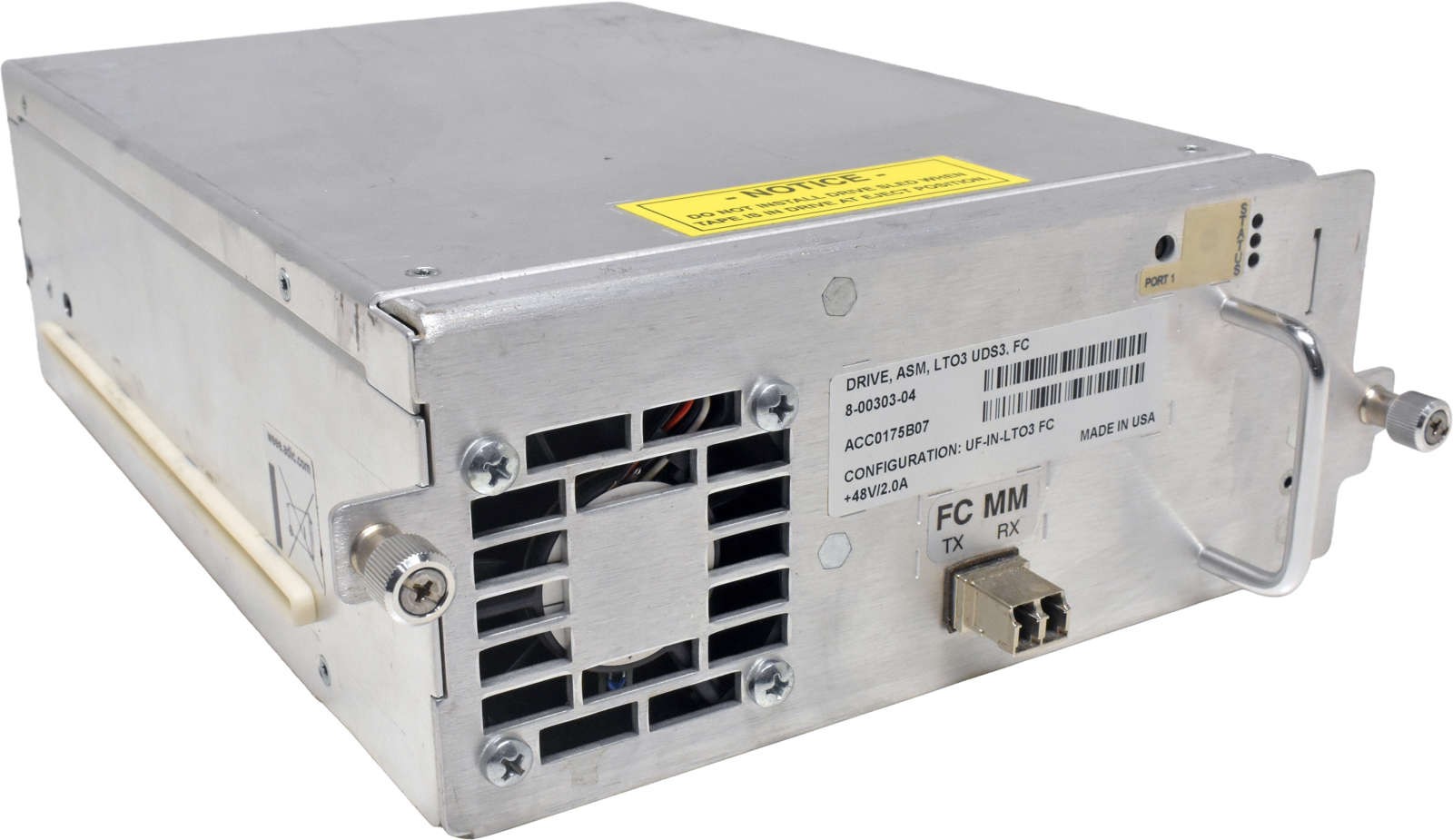 Quantum 8-00303-04 DRV ASM LTO-3 UDS3 FC 4G ADIC Tape Drive