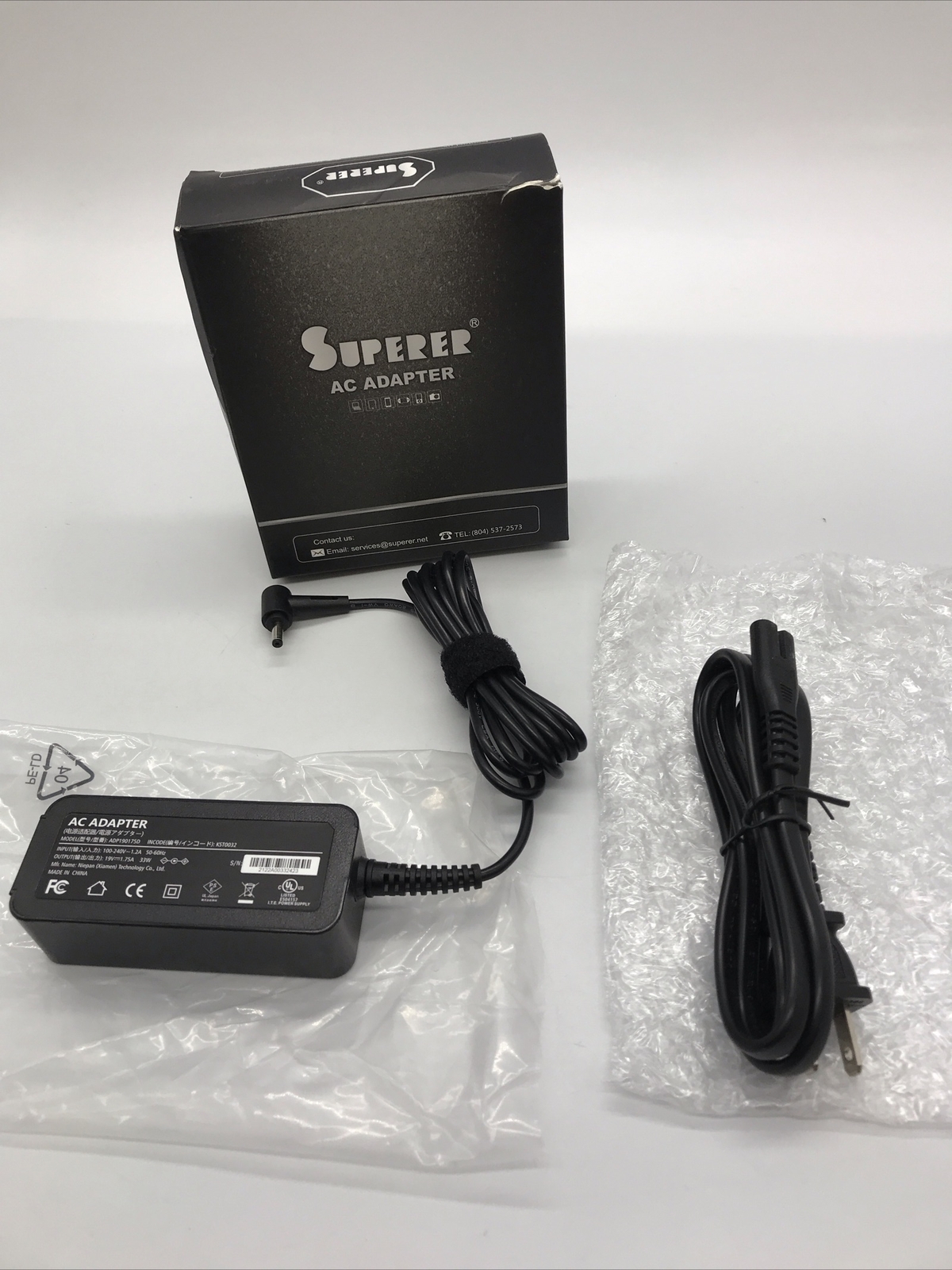 Superer for Asus 33W AC ADAPTER 19V 1.75A 4mm Small Tip KST0032S-F