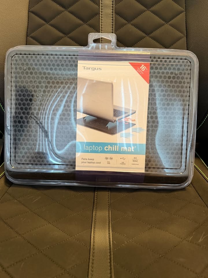 Targus Laptop Cooling Chill Pad USB Dual Fan Notebook Cooler - New