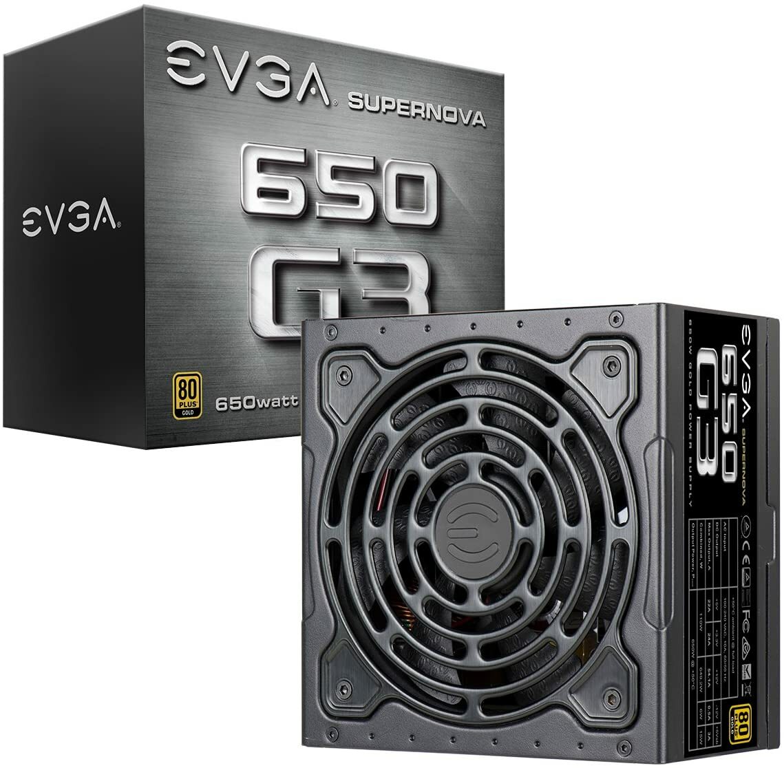 EVGA G3 650W Gold Power Supply (220-G3-0650-Y1)