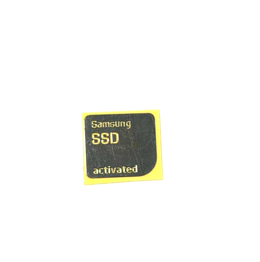 1 x Silver Metallic Sticker Decal for Samsung SSD Activated 20 mm x 18mm