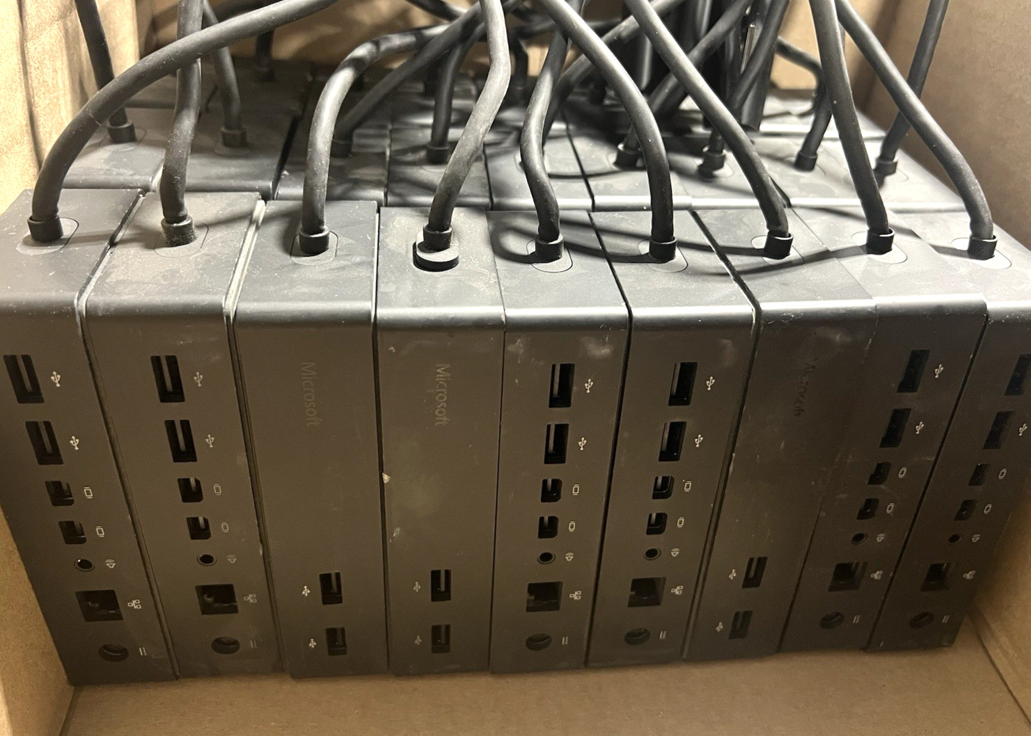 Lot of 33 Microsoft 1661 Surface Pro 3, 4 Docking Station-No AC Adapter