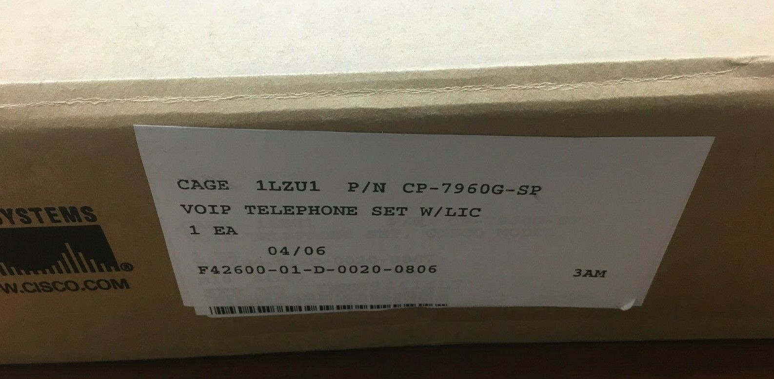Opened Box New Genuine CISCO -7960G-SP