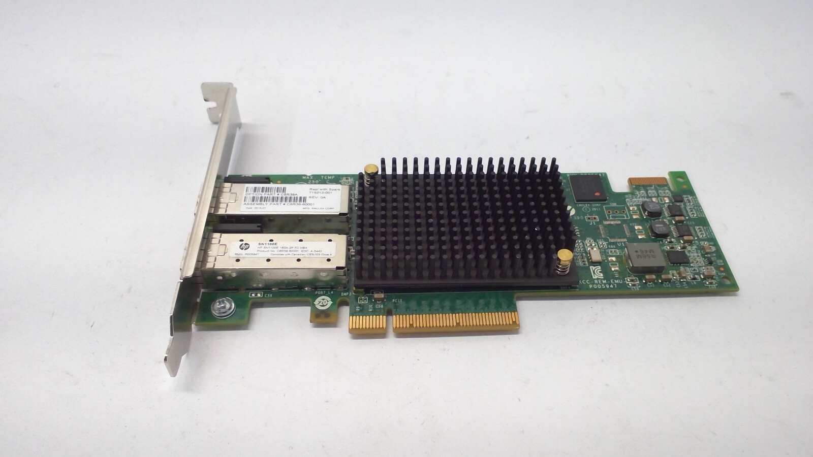 HPE SN1100E 16Gb Dual Port PCIe Fibre Channel HBA 719212-001 Emulex LPe16002