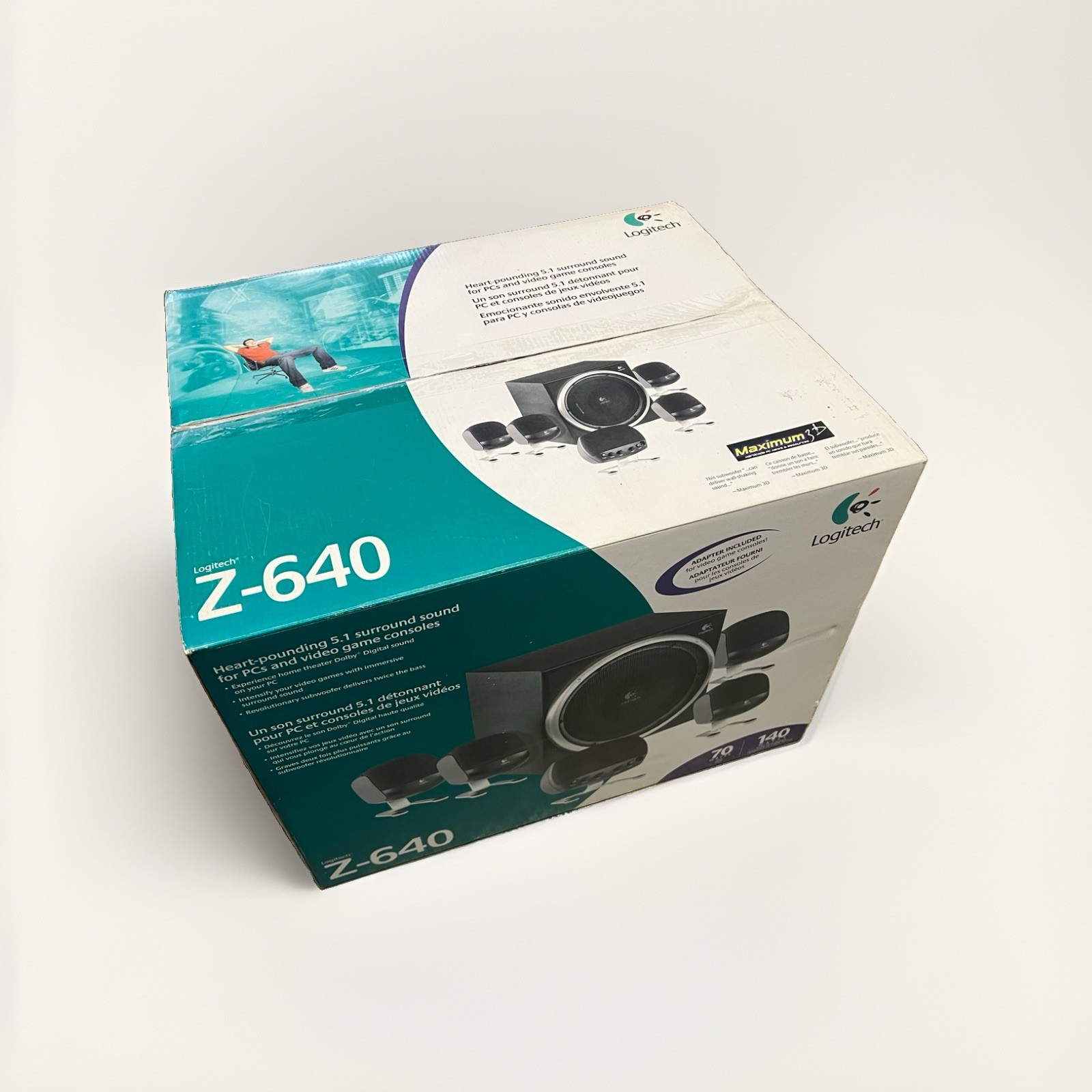 Logitech Z-640 /5.1 Surround Sound System For PC New Open Box