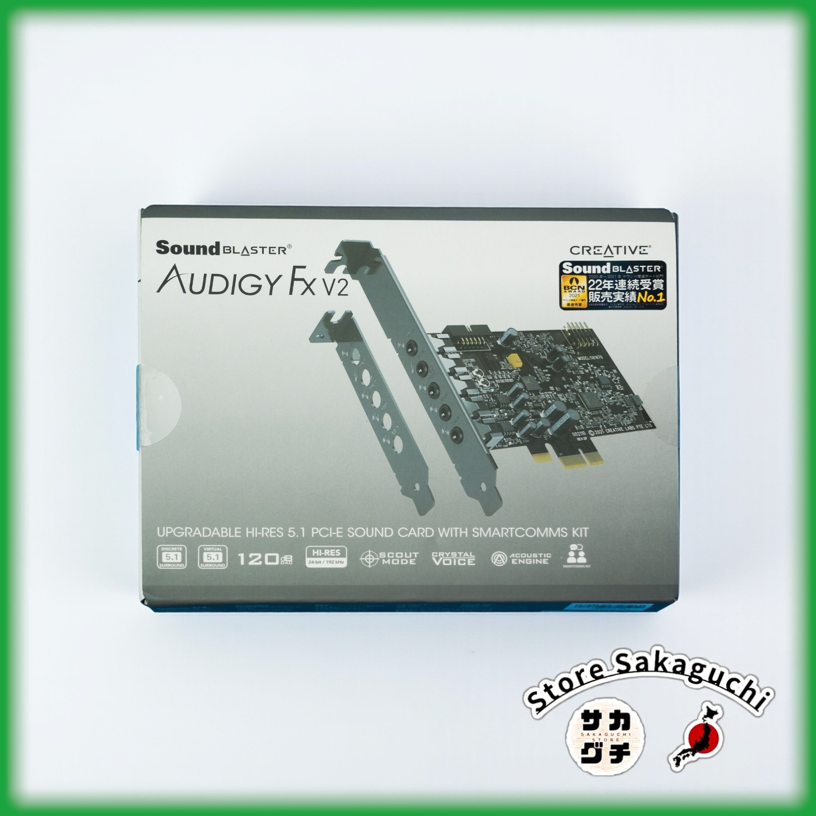 Creative Sound Blaster Audigy Fx V2 Upgradable Hi-res PCI-e Sound Card with 5.1
