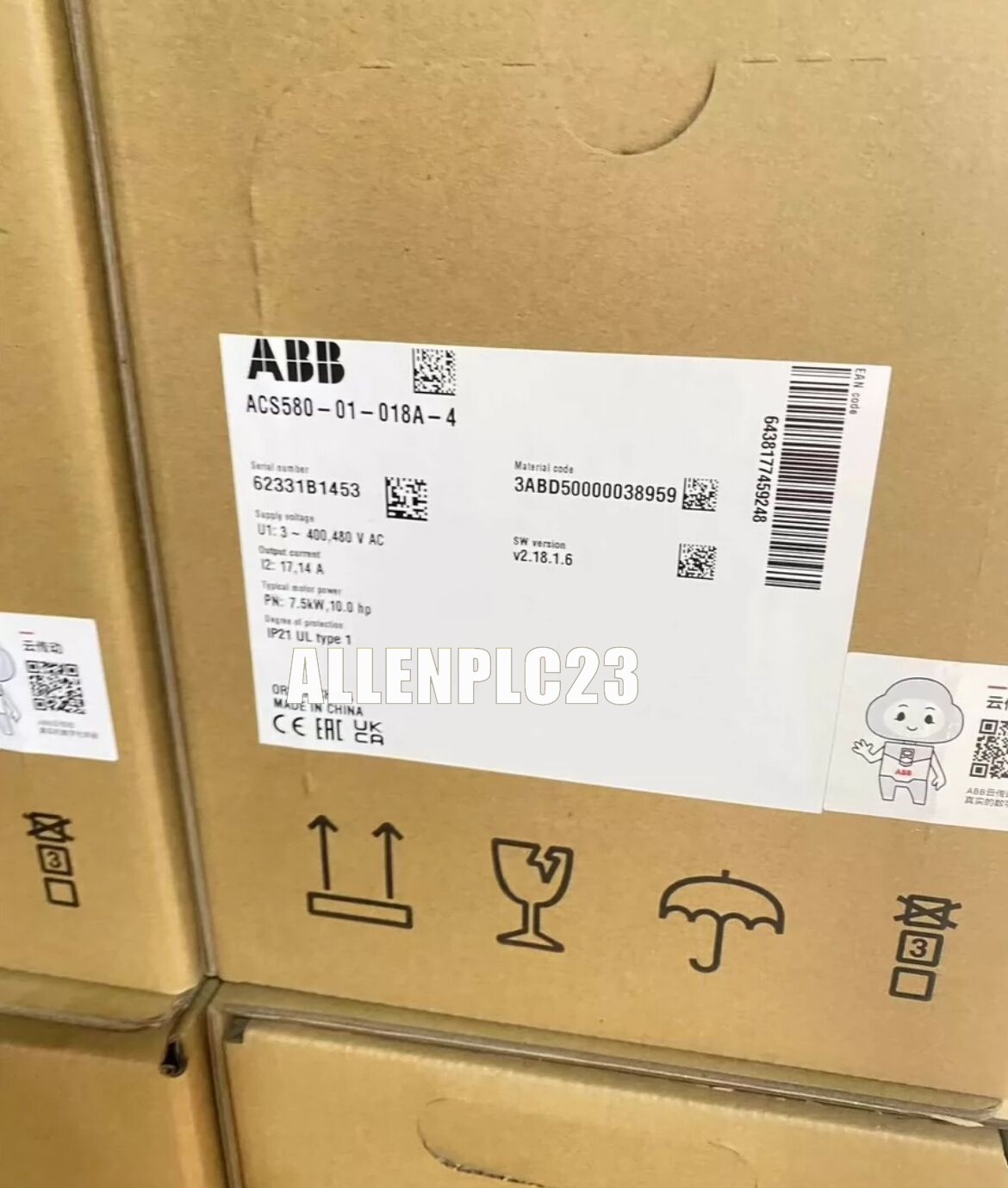 ABB ACS580-01-018A-4 inverter
