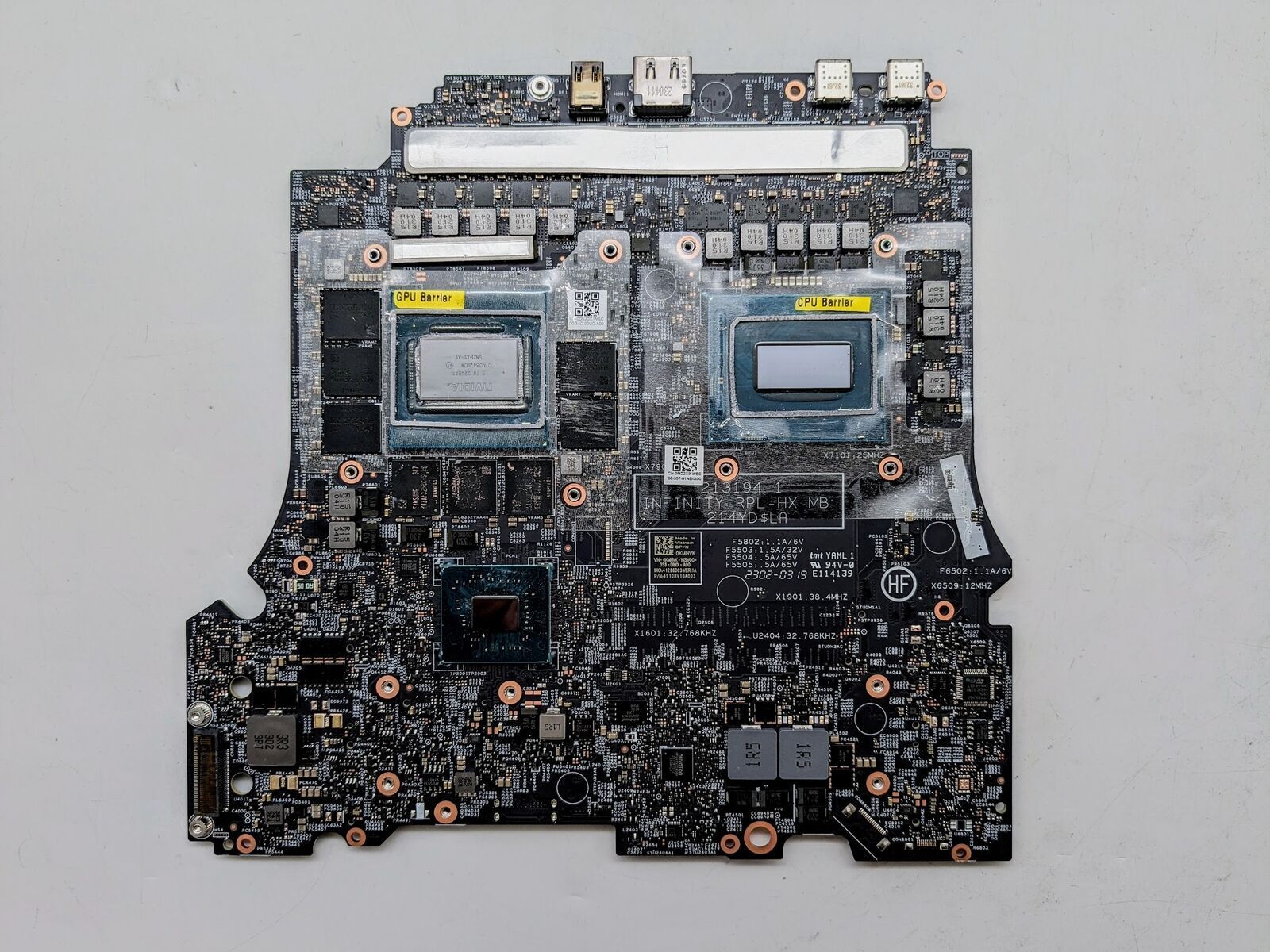 ALIENWARE M18 R1 GAMING MOTHERBOARD INTEL I9-13900HX CPU RTX 4080 12GB GDDR6 GPU