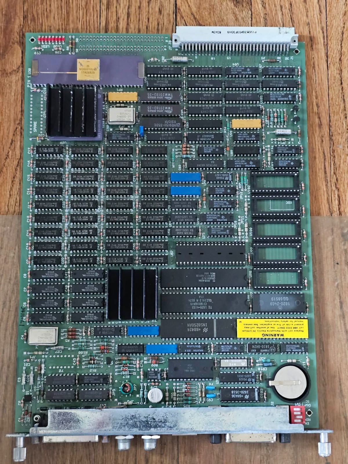 Vintage Retro Gold Ceramic HP 98561 512A Board CPU Board Motorola MC68010L10 +