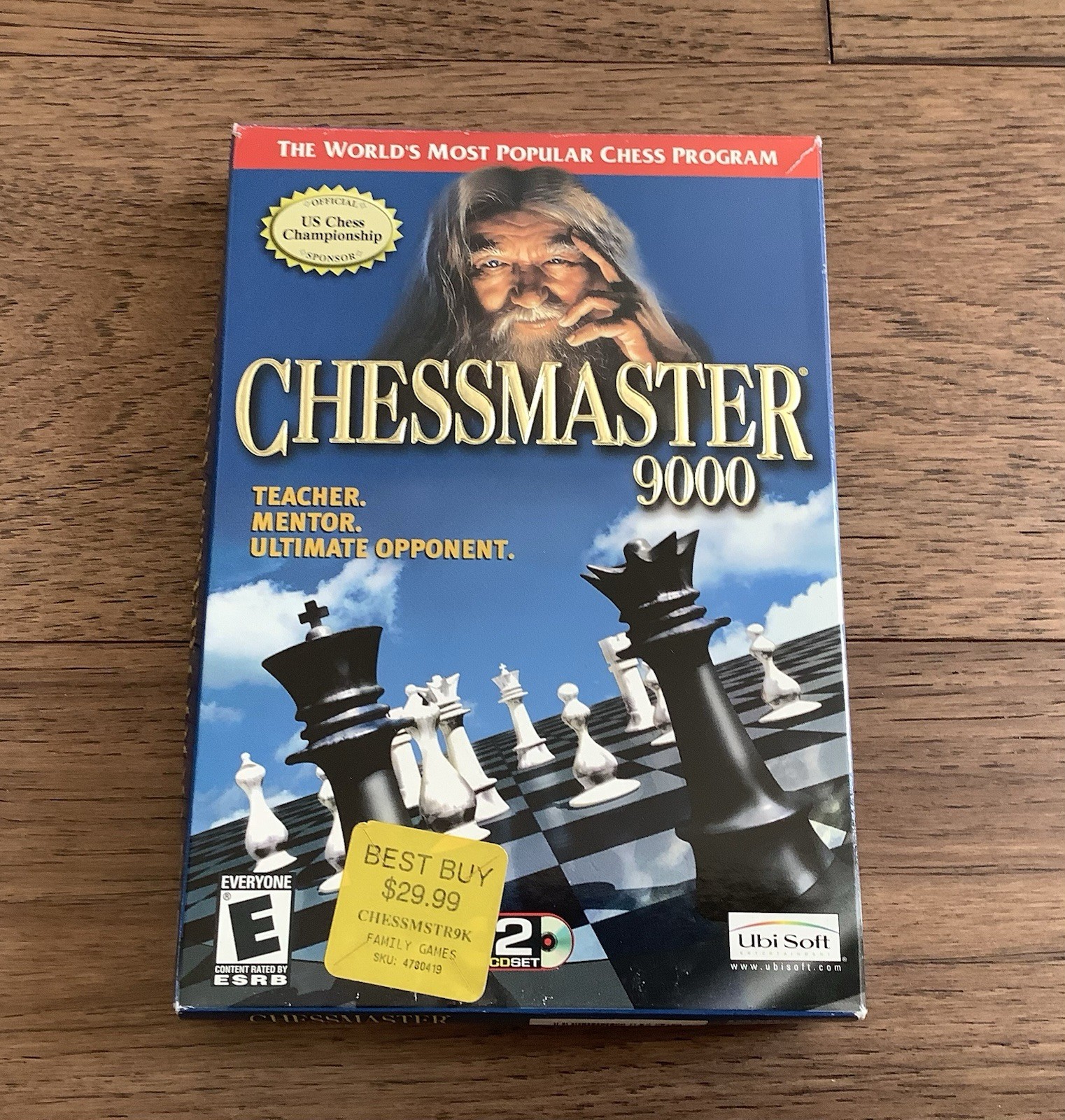 Chessmaster 9000 Chess  Program (2002, PC) - Big Box, User Manual 2 Minty Discs