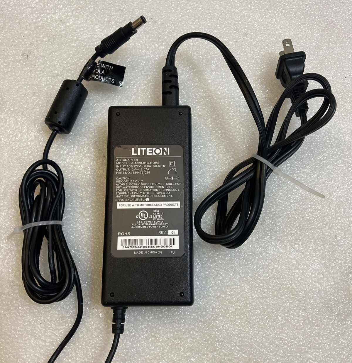 OEM LITEON Laptop AC Power Supply Adapter Charger PA-1320-01c-rohs 524475-024