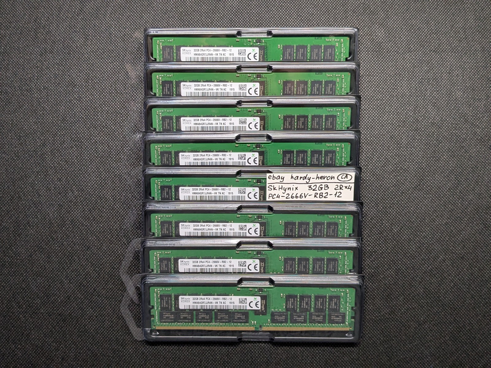 SK Hynix 256GB 8x 32GB 2Rx4 DDR4 2666MHz PC4-21300 ECC REG RAM HMA84GR7JJR4N-VK