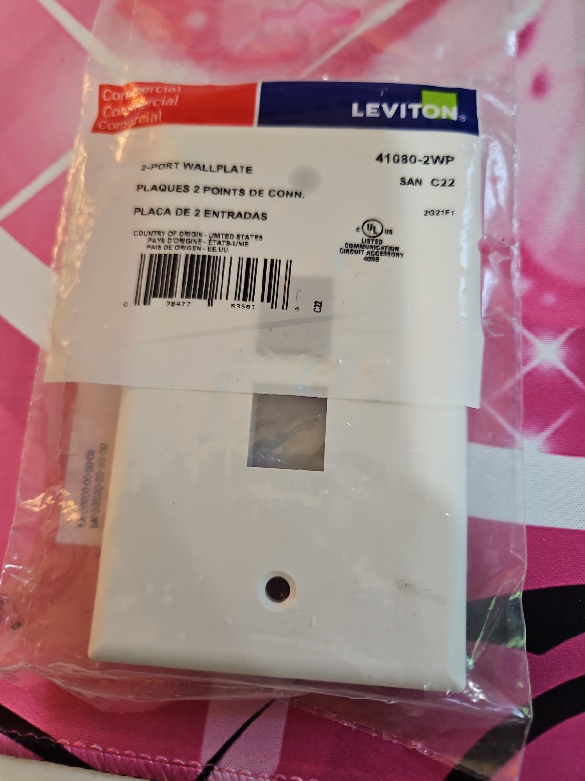 Leviton 41080-2WP Wallplate
