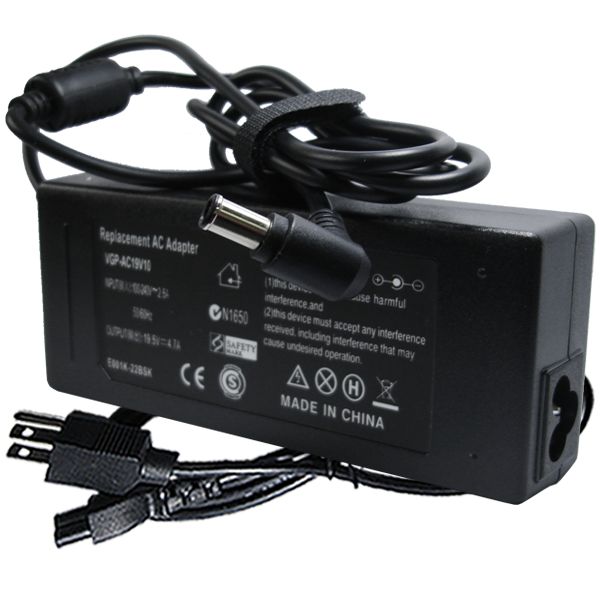 AC ADAPTER CHARGER SUPPLY FOR SONY VAIO VGN-CS204J/W VGN-NS110E/S