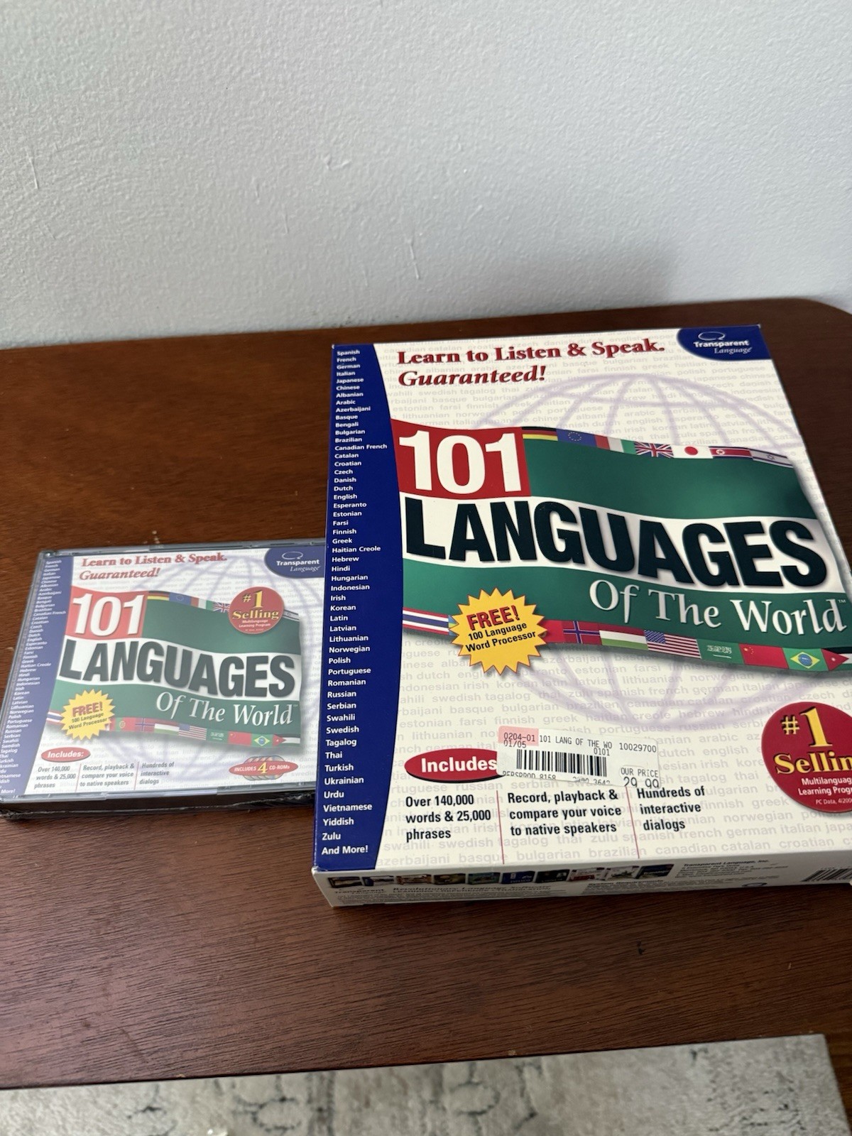 Transparent Language 101 Language of the World 4 CD-ROM PC Mac Learning Software