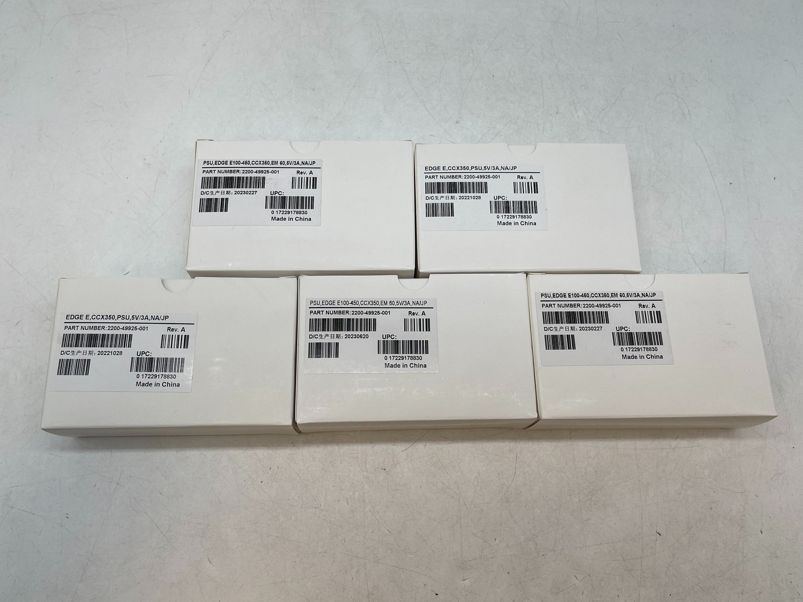 NEW Lot of 5 Poly Edge E Series Power Supply 2200-49925-001 CCX350 PSU FREE S/H
