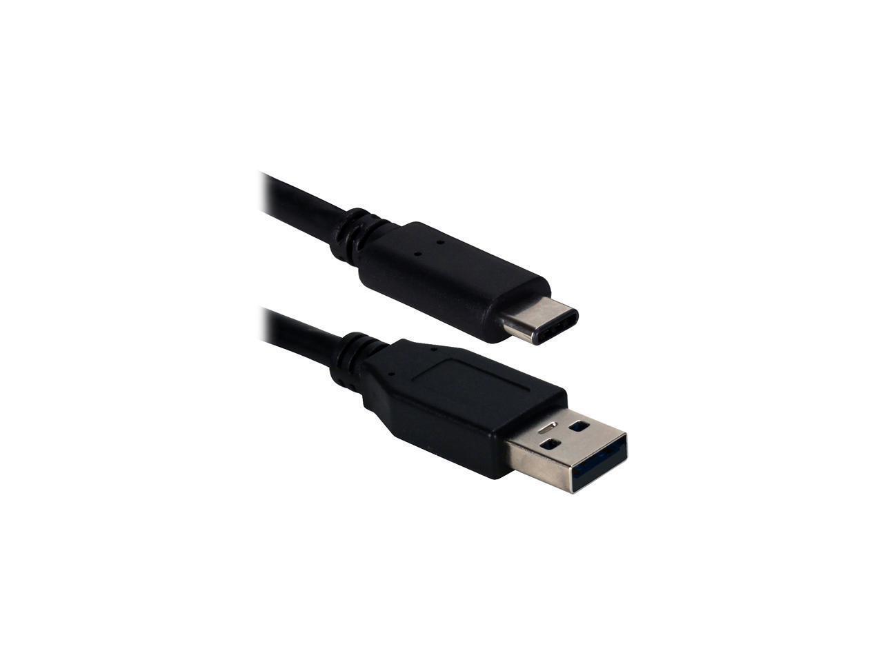 QVS 3-Meter USB-C to USB-A 2.0 Sync & Charger Cable