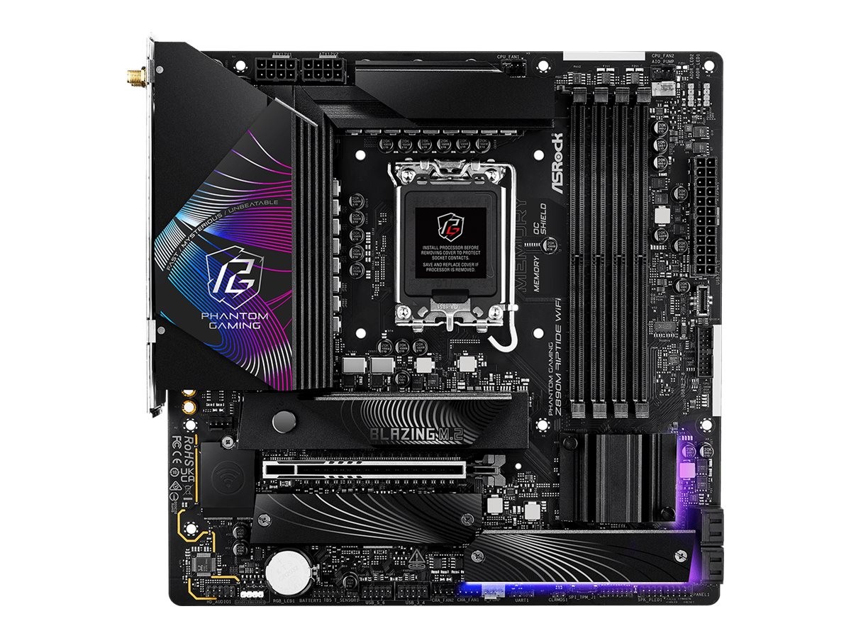 ASRock Phantom Gaming Z890M RIPTIDE WIFI Motherboard 90-MXBPK0-A0UAYZ