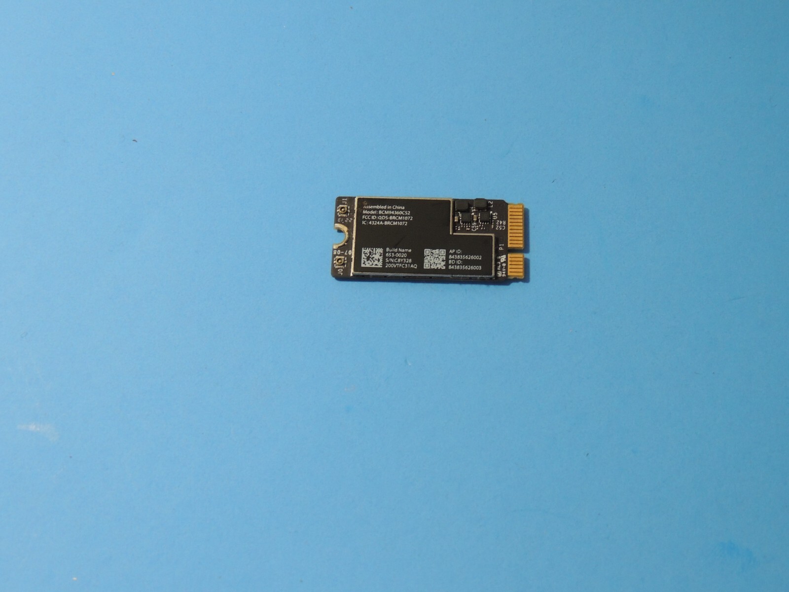 653-0023  Apple MacBook Air A1466 Tested  WiFi Wireless Card 653-0023