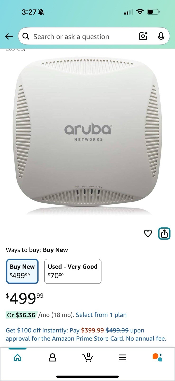 Aruba Networks Wireless Access Point. Brand New In Box. Just Opened For Picture.