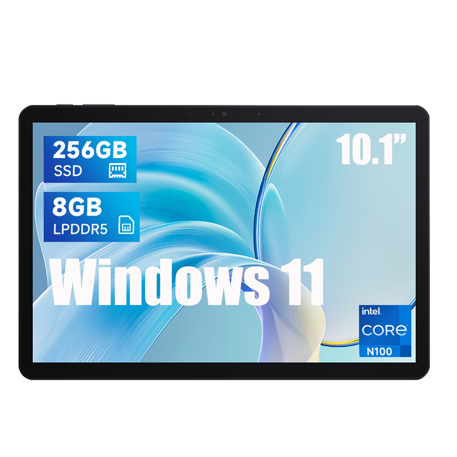 CHUWI Hi10X1 Windwos Tablet/Laptop 10.1'' 8GB RAM 256GB SSD Intel N100 Quad Core