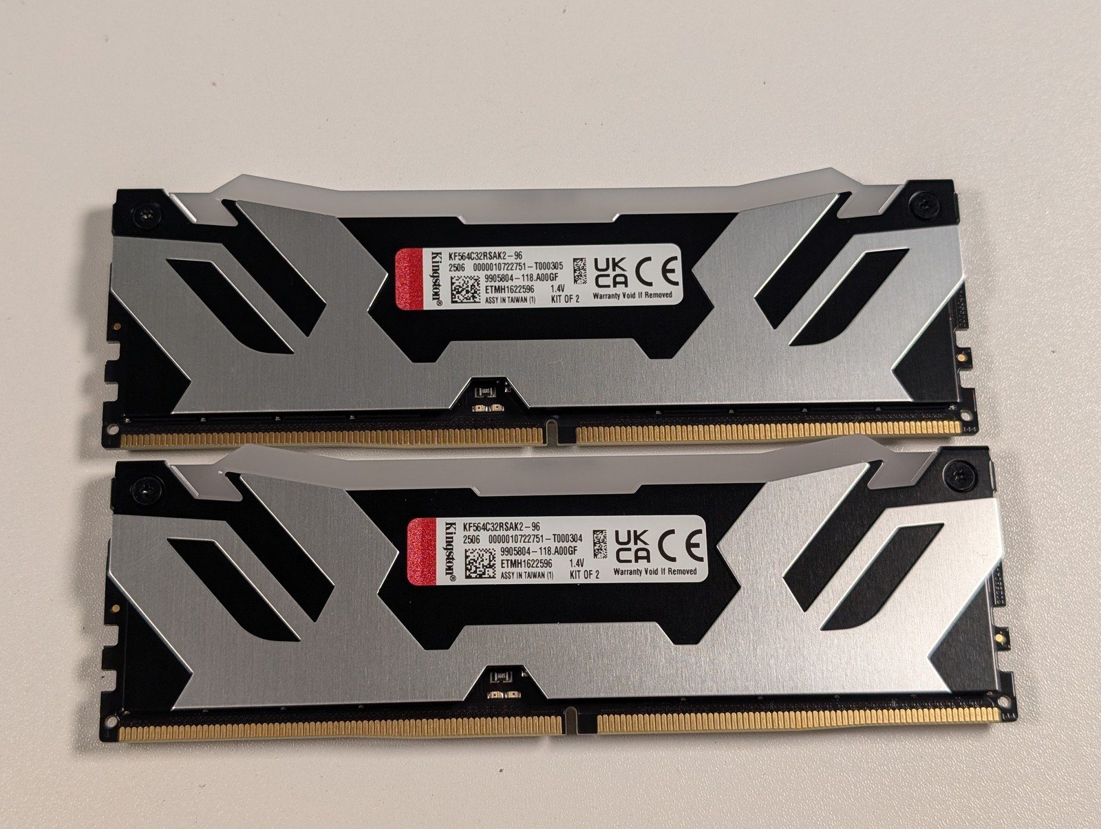 Kingston FURY Renegade RGB 96GB 2x48GB DDR5 6400 6000 CL32 XMP Desktop RAM