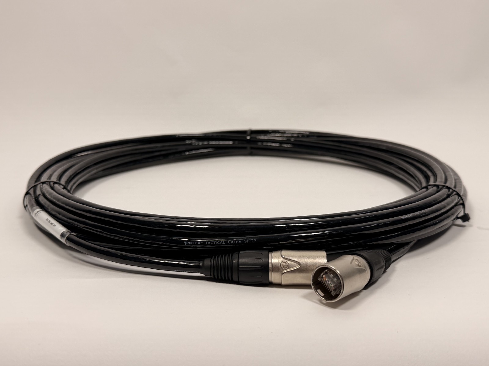 TRUFLEX CAT6A Tactical EtherCON 50'  – Shielded S/FTP