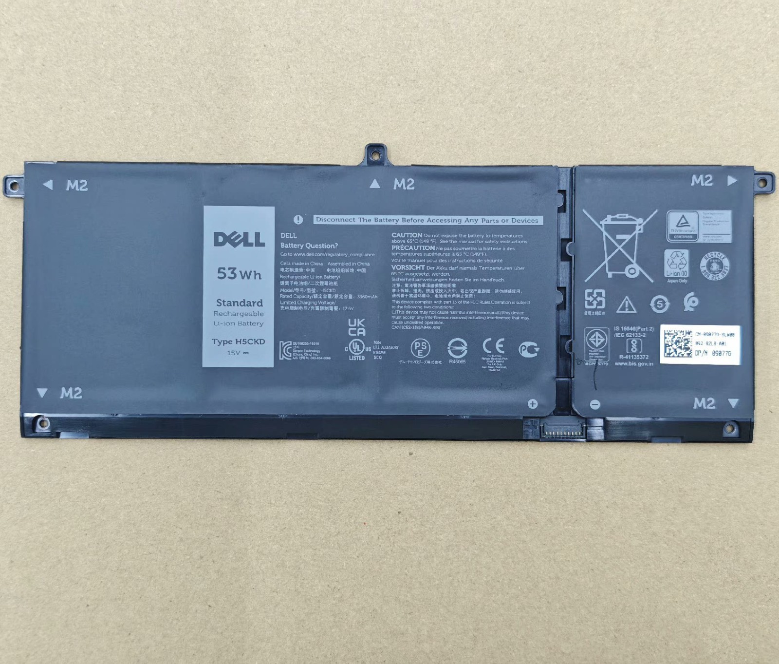 Genuine H5CKD 53Wh Battery Dell Latitude 3410 3510 Inspiron 5508 5509 7306 7500