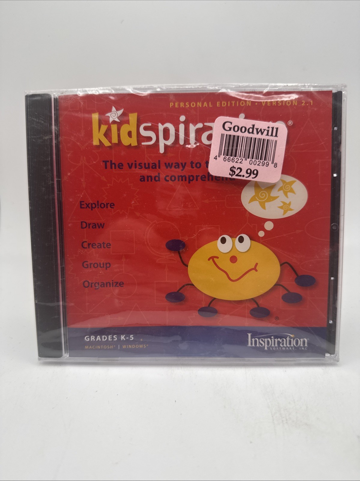 Kidspiration Version 2.1 Educational Software CD Grades K-5 Inspiration