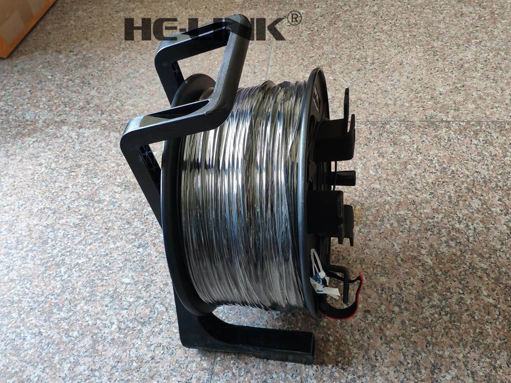 100M LC-LC Outdoor Armored SM 8 Strands with Fiber Tactical Cable Reel