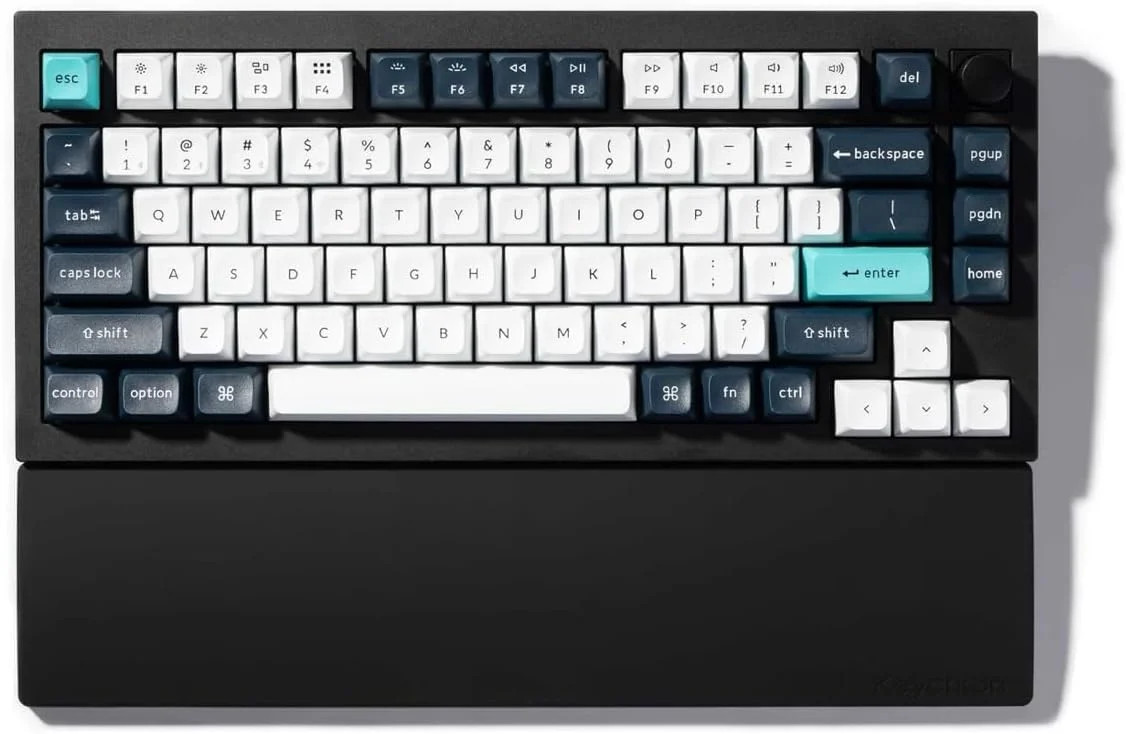 Keychron Silicone Wrist & Palm Rest, 12.89" Length - Supports 75% Compact Keyboa