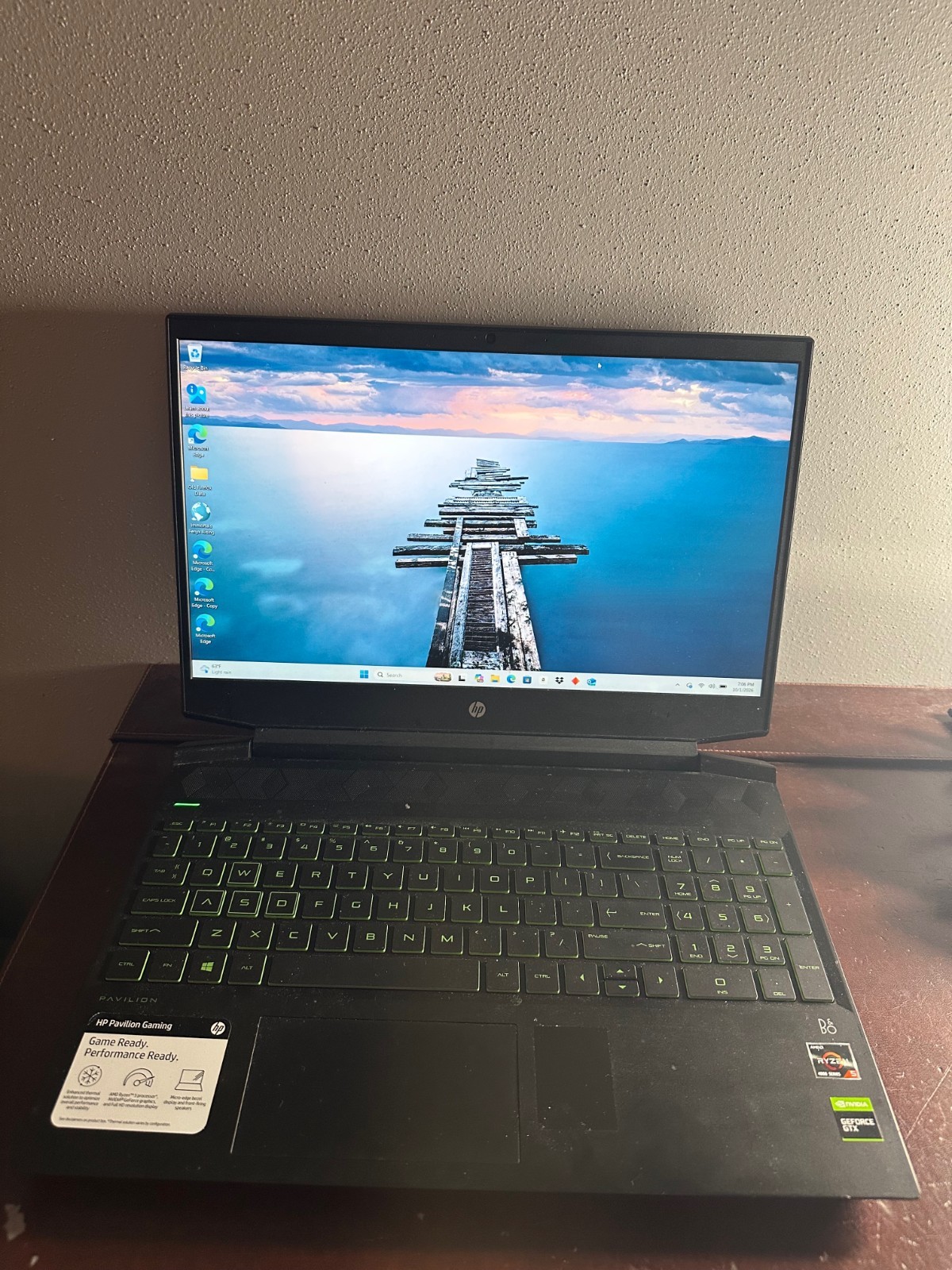 HP Pavilion Gaming Laptop, 15.6", AMD Ryzen 5 4600H, GTX 1650, 8GB RAM 512GB SSD
